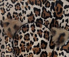 Jumpsuit leopard with ear headband | As new | Halloween | Festival
