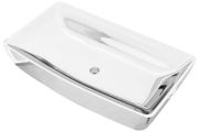 Wash Basin 71x38x13,5 cm Ceramic Silver