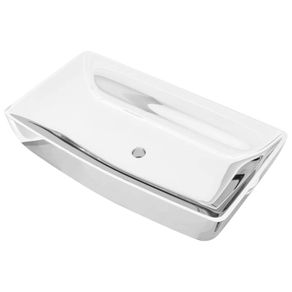 Wash Basin 71x38x13,5 cm Ceramic Silver
