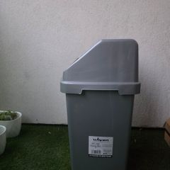 Grey Kitchen Bins Set - Wham 50L Swing Bin + Dunnes 5L Compost Bin