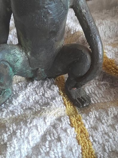 old bronze monkey