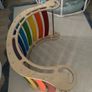 Beautiful wooden children  rainbow rocker Image 4