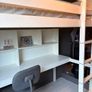 Single Loft Bed and Desk Image 3