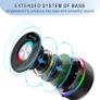 Bluetooth Shower Speaker, Portable Speakers Bluetooth 5.3 with HD Sound, IPX7 Waterproof, Colorful RGB Light/LED Display/Shower Radio/Hands-Free Call/Suction Cup, Perfect for Bathroom Sing-Along Visit the Dbasne Store Image 2