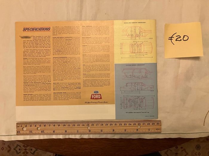 American car brochures. 1950s, 1960s and 1980s