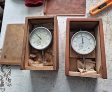 NEW USSR dial indicator 0-25mm 0.01mm in Wooden Box