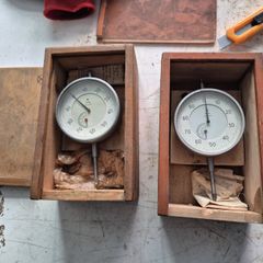 NEW USSR dial indicator 0-25mm 0.01mm in Wooden Box