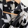 dress womens size S , black and white elegant dress with long sleeves like new Image 4