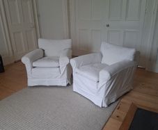 Antique 1920s Art Deco Easy Chairs Armchairs - Superb Pair