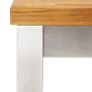 Bar Chairs 4 pcs Solid Teak Wood and Stainless Steel Image 6