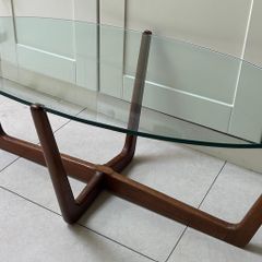 Mid-century Modern Teak Glass Coffee Table