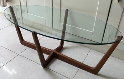 Mid-century Modern Teak Glass Coffee Table