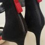ZARA Black and Red Strap Heels Sz 40 (Fit 6.5 - 7UK) Image 5