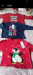 girls Christmas tops aged 6-7 all new