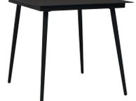 main image for ad Garden Dining Table Black 80x80x74 cm Steel and Glass