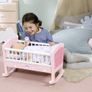 Baby Annabell Sweet Dreams Cot - Rocking Function, Lullaby Feature - Includes Mattress & Bedding - EUC Image 8