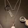 Silver pendant watch with c32cm silver chain Image 5