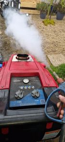 Steam power washer and professional steam hover