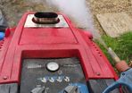 Steam power washer and professional steam hover