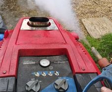 Steam power washer and professional steam hover