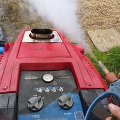 Steam power washer and professional steam hover