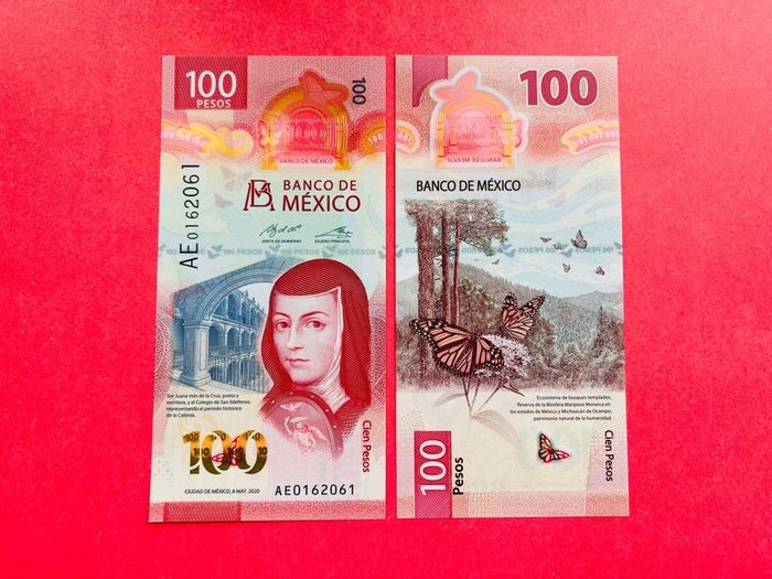 Mexico   100   Pesos.  2020 . PICK  134a. POLYMER. PLASTIC   ( Uncirculated )