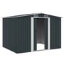 Garden Storage Shed Anthracite Steel 257x205x178 cm Image 4