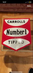 Enamel sign