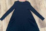 ASOS jersey swing dress black