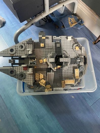 LEGO Star Wars Millennium Falcon Partially Built Unsure of Pieces