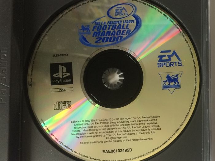 The F.A. Premier League Football Manager 2000 (Playstation 1 Game) [PAL]