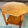 Unique 1950s Mid Century Solid Teak Side Occasional or Small Coffee table Image 7