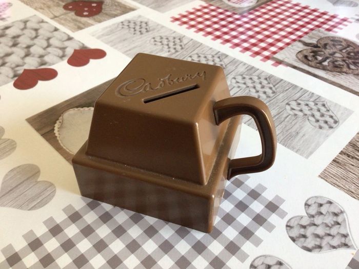 Vintage Cadbury Chocolate Chunk Plastic Money Box