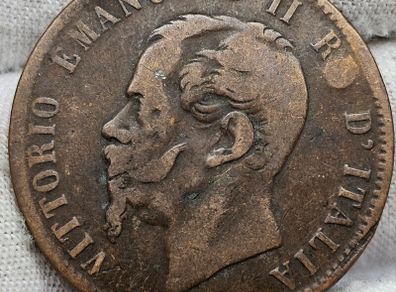 Italy 1866 10 Centesimi