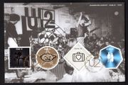 2020 Ireland U2 - A Celebration (featuring The Joshua Tree, Achtung Baby, All That you Can't &amp; Leave Behind) Commemorative Stamp An Post First Day Cover (FDC)