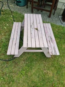 Ikea kids picnic bench