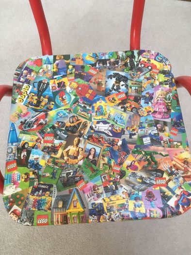Lego decoupage chair
