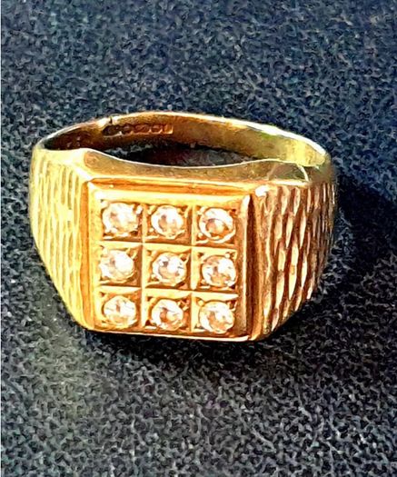 Vintage Gentlemans Gemset Ring