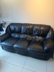Black Leather Sofa