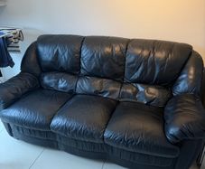 Black Leather Sofa