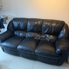 Black Leather Sofa