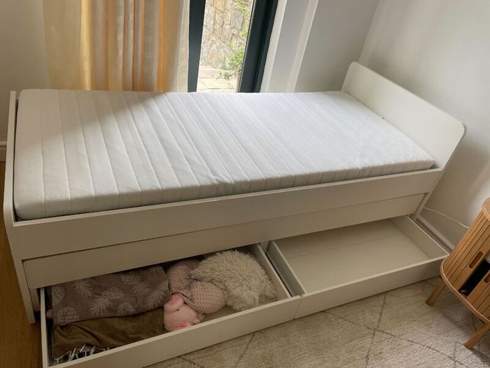 Ikea Bed with underbed and storage