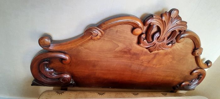 Beautiful Carved Wooden Headboard