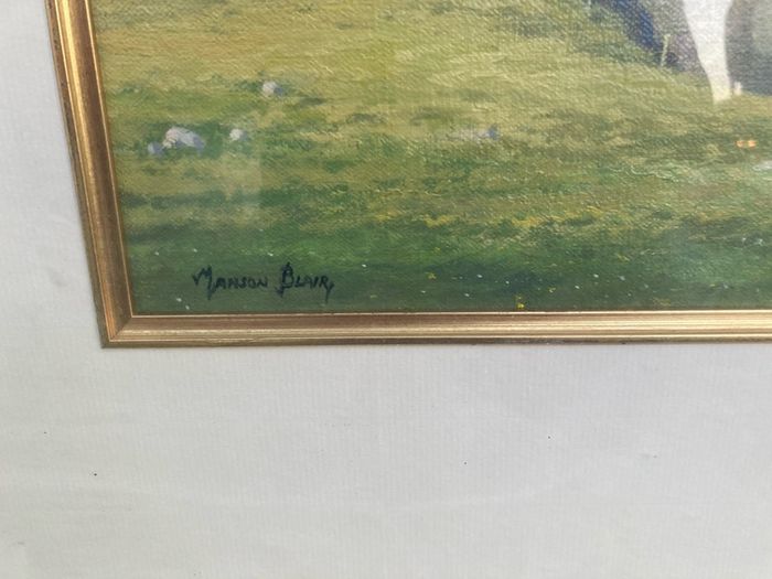oil painting dunluce castle free postage