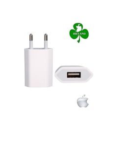 Apple iPhone 7 6 5 5S 5C 4S 4 EU AC Plug Wall Mains USB Charger Adapter