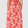 Amazon Brand Find Womans Tie Waist Cotton Dress Red Size S Image 4