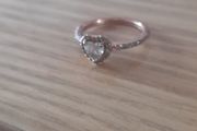 Pandora 2 tone gold yellow and rose size 5.5
