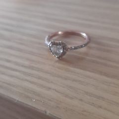 Pandora 2 tone gold yellow and rose size 5.5