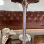 Mid Century Modern Pair Aluminium Tulip Taper Candlesticks Image 9