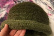 Green wool hat